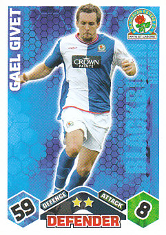 Gael Givet Blackburn Rovers 2009/10 Topps Match Attax #58